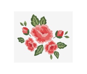 Patron de broderie Rose...
