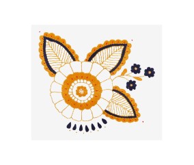 Patron de broderie Fleur de...