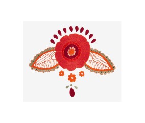 Patron de broderie Fleur de...