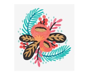 Patron de broderie Fleurs...
