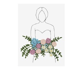 Patron de broderie Femme...