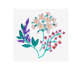 Patron de broderie Fleurs...