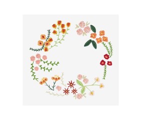 Patron de broderie Fleurs...