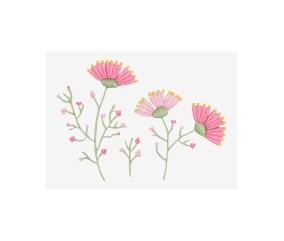 Patron de broderie Pivoines...