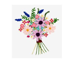 Patron de broderie Bouquet...