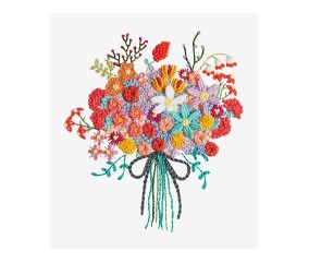 Patron de broderie Bouquet...