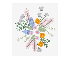 Patron de broderie Bouquet...