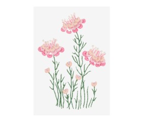 Patron de broderie Fleurs...