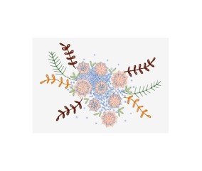 Patron de broderie Fleurs...