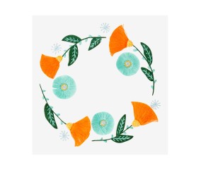 Patron de broderie Fleurs...