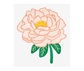 Patron de broderie Pivoine...
