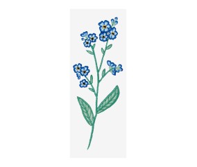 Patron de broderie Myosotis...