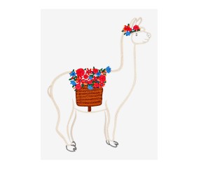 Patron de broderie Alpaga...