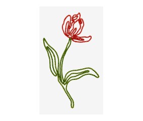 Patron de broderie Tulipe...