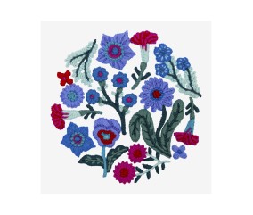 Patron de broderie Fleurs...