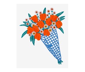 Patron de broderie Bouquet...