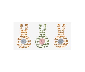 Patron de broderie Lapins...