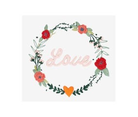 Patron de broderie Amour...