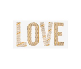 Patron de broderie Love au...