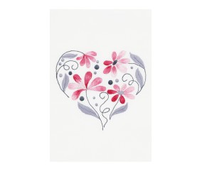 Patron de broderie Cœur...