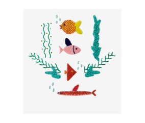 Patron de broderie Poissons...