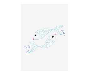 Patron de broderie Poissons...