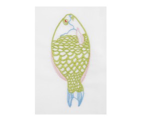 Patron de broderie Poisson...