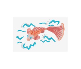 Patron de broderie Poisson qui ondule DMC - modèle à télécharger