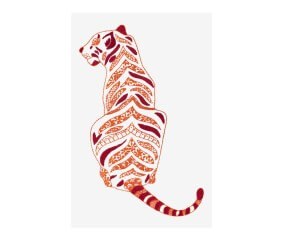 Patron de broderie Tigre du...