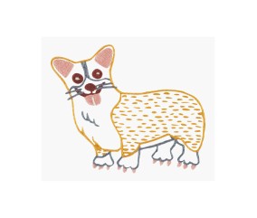 Patron de broderie Chien...