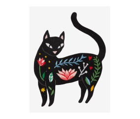 Patron de broderie Chat...