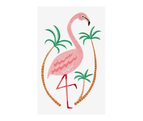Patron de broderie Flamant...