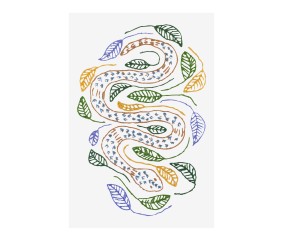 Patron de broderie Serpent...
