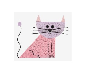 Patron de broderie Chat...