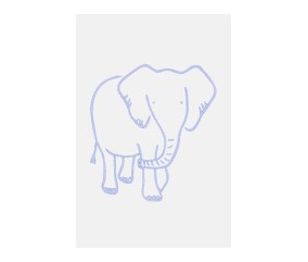 Patron de broderie Éléphant...