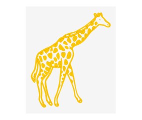 Patron de broderie Girafe...