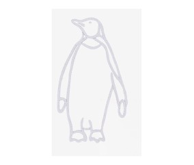 Patron de broderie Pingouin au trait DMC - modèle à télécharger