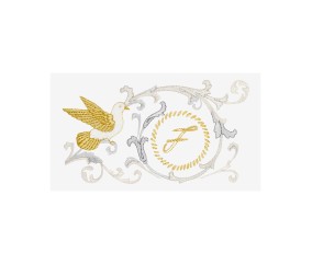 Patron de broderie Oiseau et arabesques DMC - modèle à télécharger