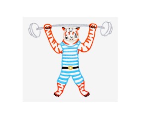 Patron de broderie Tigre...
