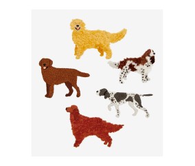 Patron de broderie Chiens...