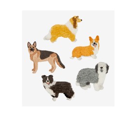 Patron de broderie Chiens...