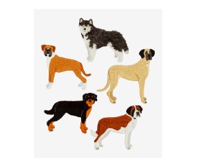 Patron de broderie Chiens...