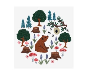 Patron de broderie Ours des...