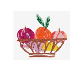 Patron de broderie Panier de fruits par Danielle Kroll DMC