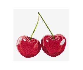 Patron de broderie Cerises par Jodie Ruffle DMC - modèle à télécharger
