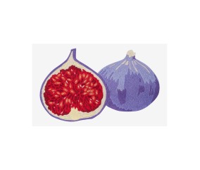 Patron de broderie Figues par Jodie Ruffle DMC - modèle à télécharger
