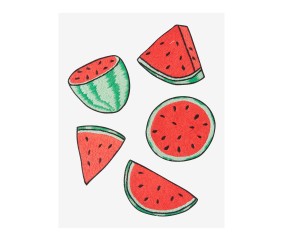 Patron de broderie Melon d'eau DMC - modèle à télécharger