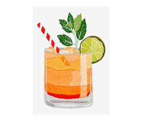 Patron de broderie Punch aux fruits DMC - modèle à télécharger