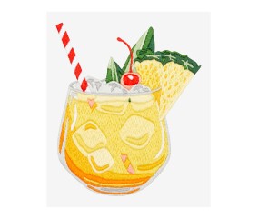 Patron de broderie Jus d'ananas DMC - modèle à télécharger