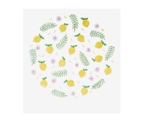 Patron de broderie Semis de citrons DMC - modèle à télécharger